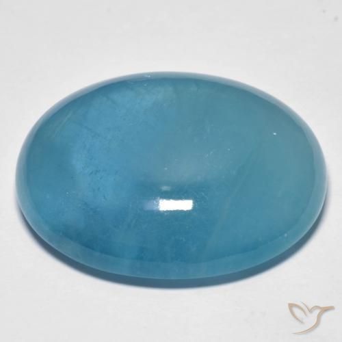 9,17 ctw natürlicher Wasserblau Aquamarin, Oval, Transparent