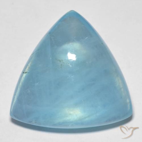 27.44ct Natürlicher Wasserblau Aquamarin, Trillion, Transparent