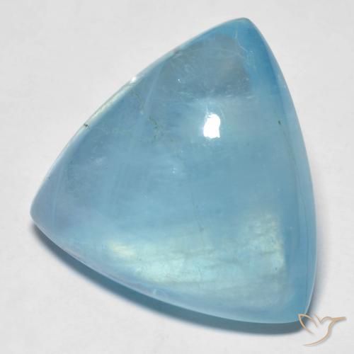 9,17 ctw natürlicher Wasserblau Aquamarin, Trillion, Transparent