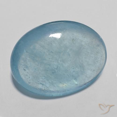 9,17 ctw natürlicher Himmerlblau Aquamarin, Oval Schliff, Transparent