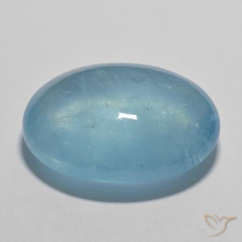 9,17 ctw natürlicher Himmerlblau Aquamarin, Oval Schliff, Transparent