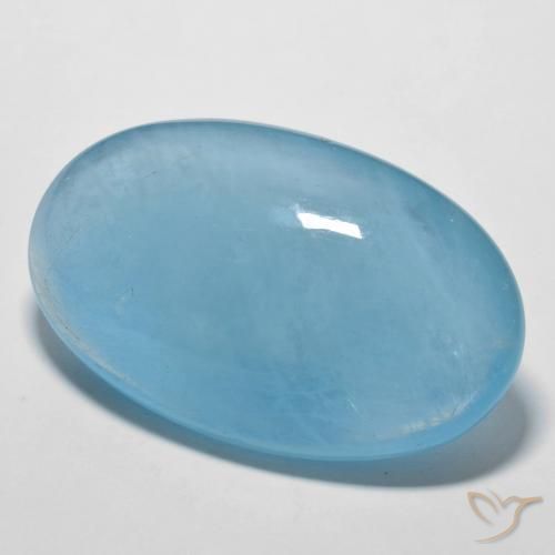 9,17 ctw natürlicher Yale Blue Aquamarin, Oval, Transparent
