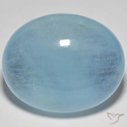 9,17 ctw natürlicher Hellblau Aquamarin, Oval, Transparent