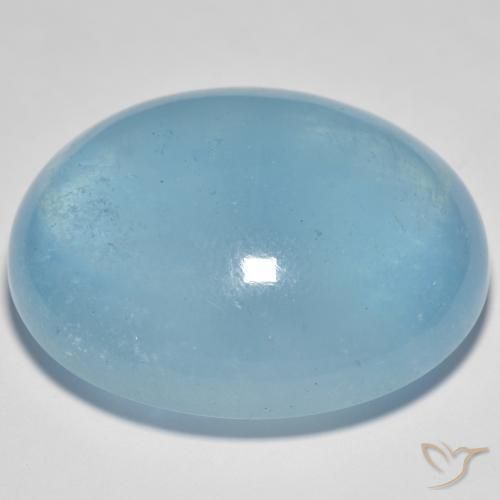 9,17 ctw natürlicher Hellblau Aquamarin, Oval, Transparent