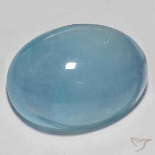 9,17 ctw natürlicher Hellblau Aquamarin, Oval, Lichtdurchlässig