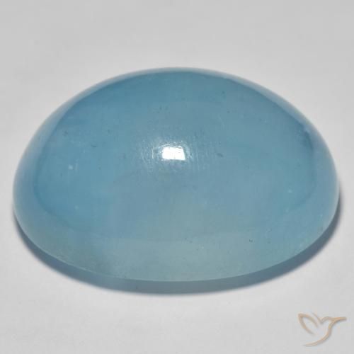 9,17 ctw natürlicher Hellblau Aquamarin, Oval, Lichtdurchlässig