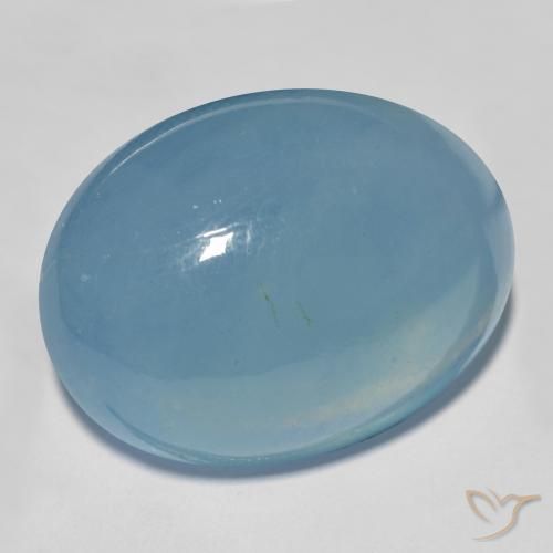 9,17 ctw natürlicher Hellblau Aquamarin, Oval, Lichtdurchlässig