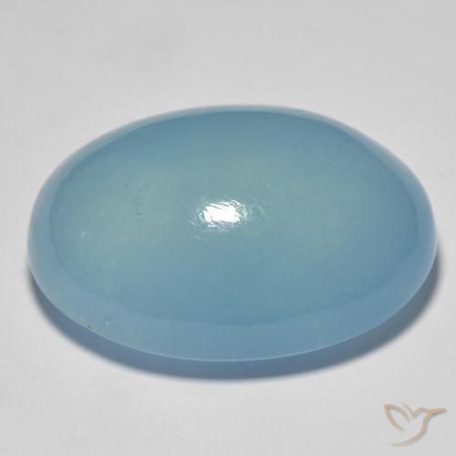 9,17 ctw natürlicher Hellblau Aquamarin, Oval, Lichtdurchlässig