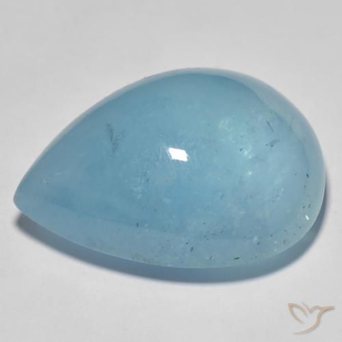 9,17 ctw natürlicher Hellblau Aquamarin, Birnenform, Transparent