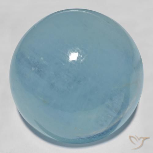 9,17 ctw natürlicher hellblau-grün Aquamarin, Runden, Transparent