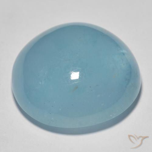 9,17 ctw natürlicher hellblau-grün Aquamarin, Runden, Transparent