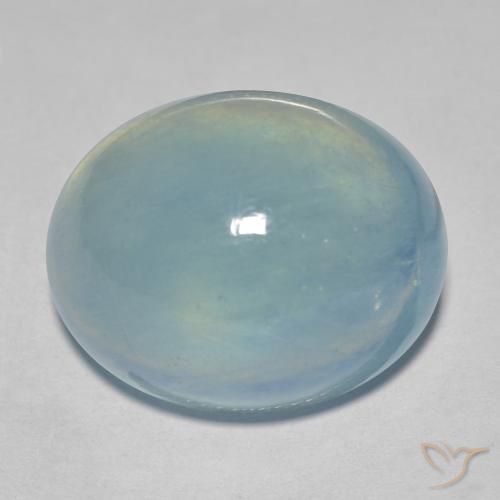 23.48ct Natürlicher Baby blau Aquamarin, Oval, Transparent