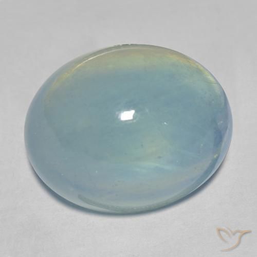 9,17 ctw natürlicher Baby blau Aquamarin, Oval, Transparent