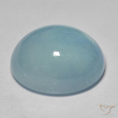 9,17 ctw natürlicher Baby blau Aquamarin, Oval, Transparent