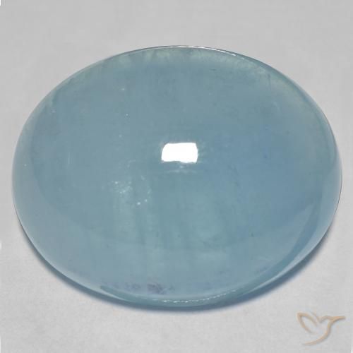 41.14ct Natürlicher grünlich-blau Aquamarin, Oval, Transparent