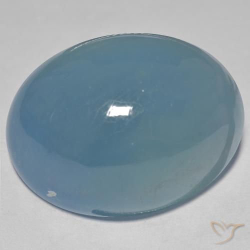 63.50ct Natürlicher Hellblau Aquamarin, Oval, Lichtdurchlässig