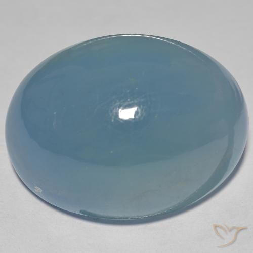 9,17 ctw natürlicher Hellblau Aquamarin, Oval, Lichtdurchlässig