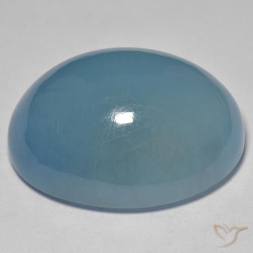 9,17 ctw natürlicher Hellblau Aquamarin, Oval, Lichtdurchlässig
