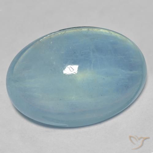 26.47ct Natürlicher Hellblau Aquamarin, Oval, Transparent