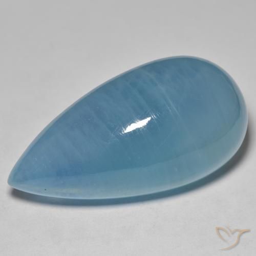 55.68ct Natürlicher Baby blau Aquamarin, Birnenform, Lichtdurchlässig