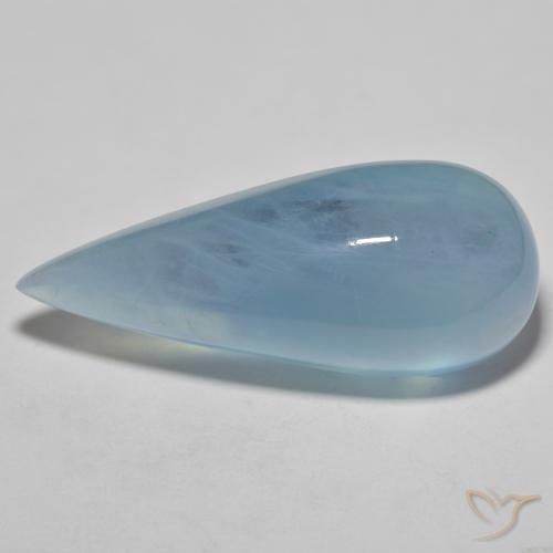 33.43ct Natürlicher Baby blau Aquamarin, Birnenform, Transparent