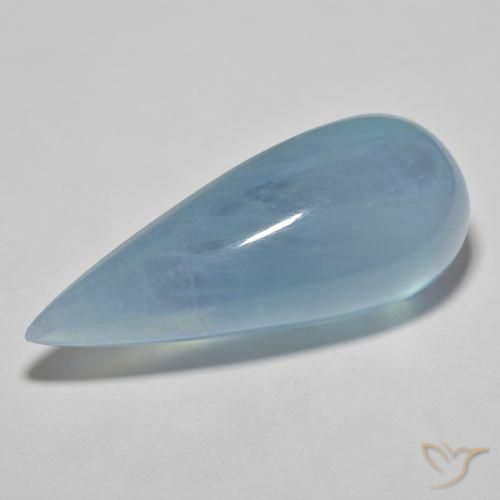9,17 ctw natürlicher Baby blau Aquamarin, Birnenform, Transparent