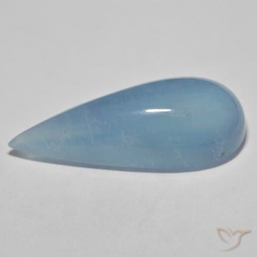 9,17 ctw natürlicher Baby blau Aquamarin, Birnenform, Transparent
