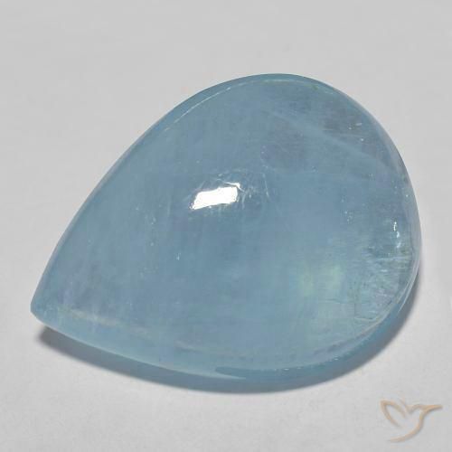 29.27ct Natürlicher Baby blau Aquamarin, Birnenform, Transparent