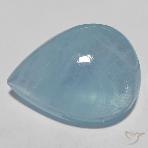 9,17 ctw natürlicher Baby blau Aquamarin, Birnenform, Transparent
