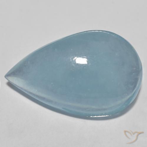 9,17 ctw natürlicher Baby blau Aquamarin, Birnenform, Transparent