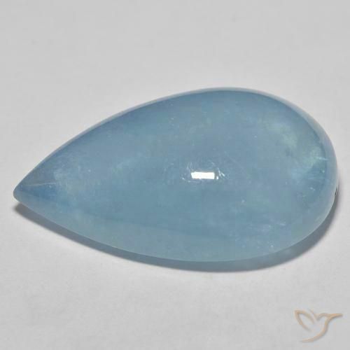 9,17 ctw natürlicher Baby blau Aquamarin, Birnenform, Transparent