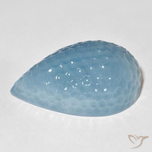 9,17 ctw natürlicher Wasserblau Aquamarin, Birnenform, Lichtdurchlässig