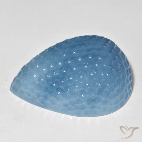 9,17 ctw natürlicher Maya Blau Aquamarin, Birnenform, Lichtdurchlässig