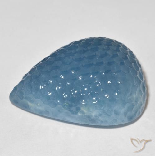 9,17 ctw natürlicher Maya Blau Aquamarin, Birnenform, Lichtdurchlässig