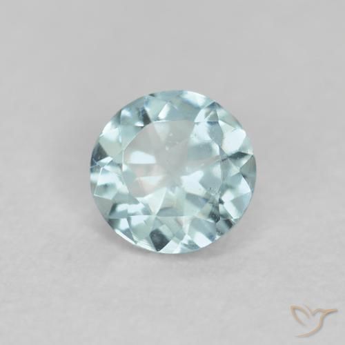 0.24ct Natürlicher Hellblau-Grün Aquamarin, Runden, VS