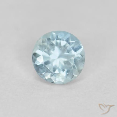 0.28ct Natürlicher Hellblau-Grün Aquamarin, Runden, VS