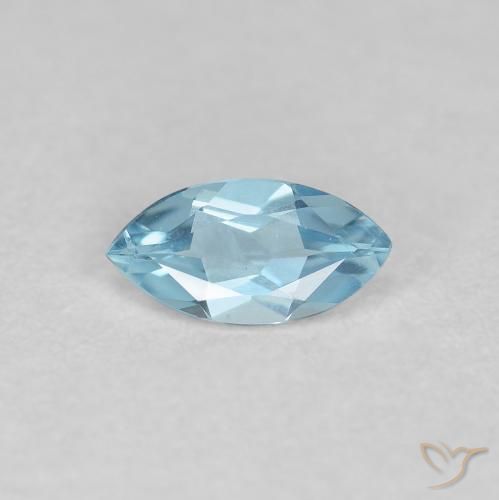 0.20ct Natürlicher Himmerlblau Aquamarin, Marquise, VVS-VS