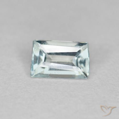 0.33ct Natürlicher Helles Aquablau Aquamarin, Baguette, VVS-VS