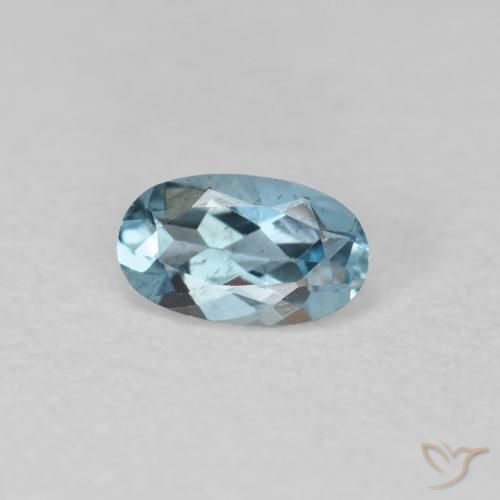 9,17 ctw natürlicher Mittelblau Aquamarin, Oval, VVS-VS