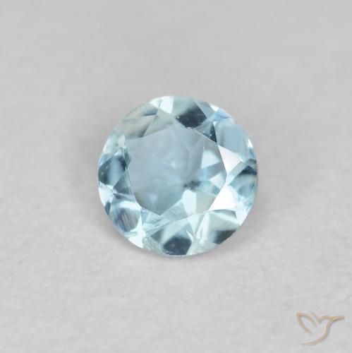 9,17 ctw natürlicher Himmerlblau Aquamarin, Runden, VVS-VS