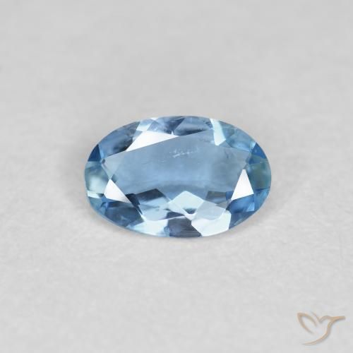 0.26ct Natürlicher Baby blau Aquamarin, Oval, VS