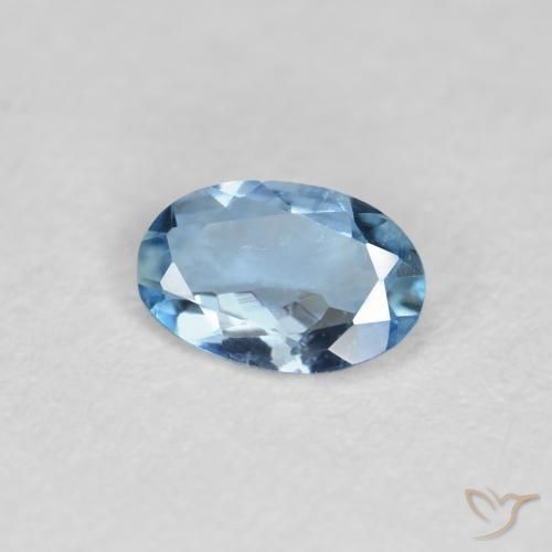 9,17 ctw natürlicher Baby blau Aquamarin, Oval, VS