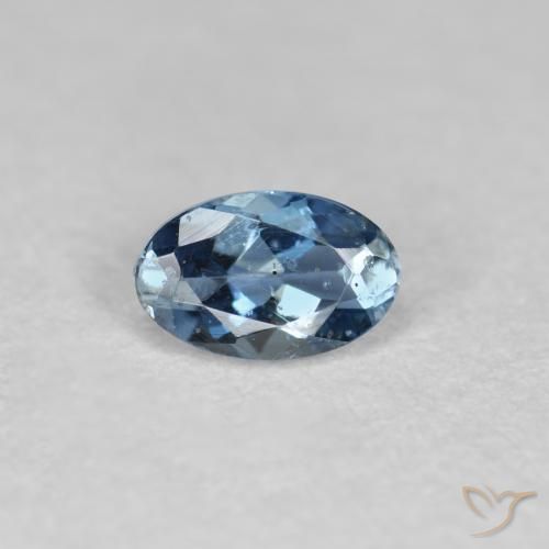 0.25ct Natürlicher tiefblau Aquamarin, Oval, VS