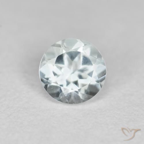 0.41ct Natürlicher Hellblau Aquamarin, Runden, VVS-VS