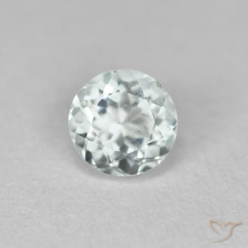 0.42ct Natürlicher Helles Aquablau Aquamarin, Runden, VVS-VS