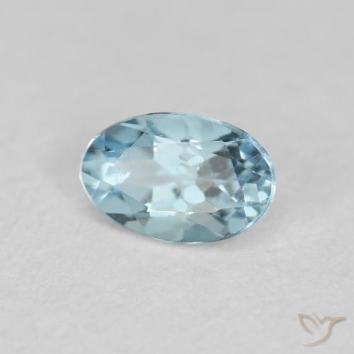9,17 ctw natürlicher grünlich-blau Aquamarin, Oval, VVS