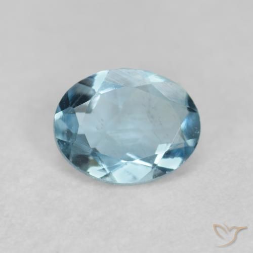 0.29ct Natürlicher Tiefes Aquablau Aquamarin, Oval, VVS-VS