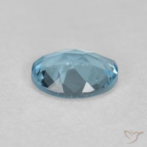9,17 ctw natürlicher Tiefes Aquablau Aquamarin, Oval, VVS-VS