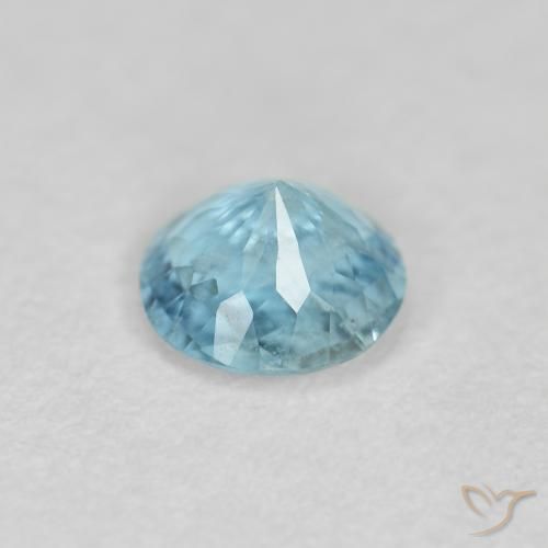 9,17 ctw natürlicher Mittelblau Aquamarin, Runden, VS-SI