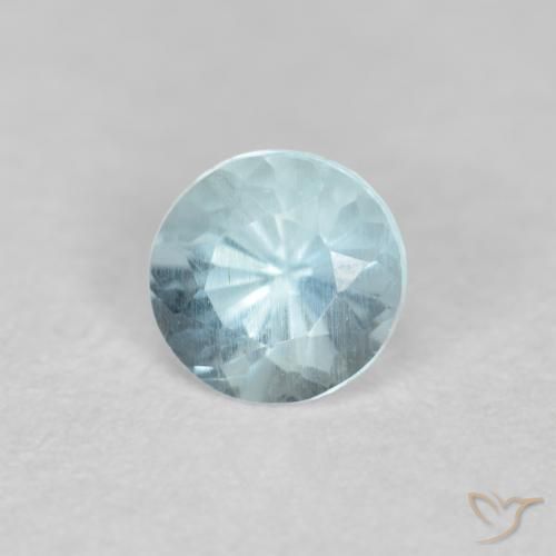 9,17 ctw natürlicher Baby blau Aquamarin, Runden, VS-SI